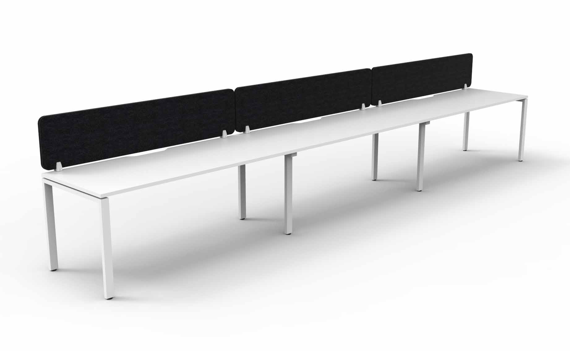 Profile 3 Person Single Sided Workstation - with Eco Screen